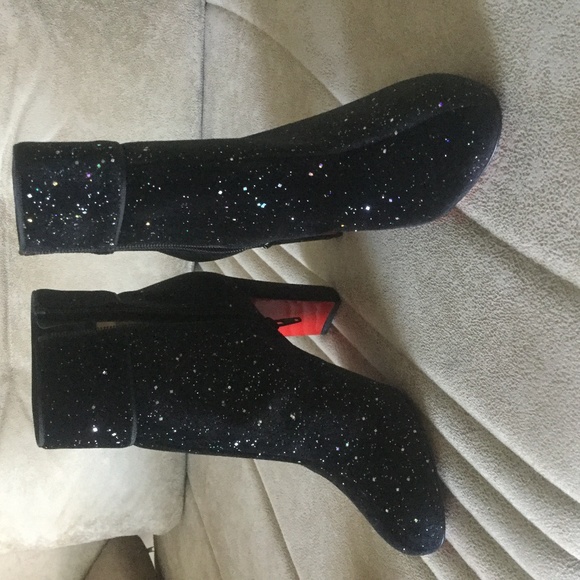 Christian Louboutin Shoes - Christian Louboutin Moula Max Glittered  Boot 38